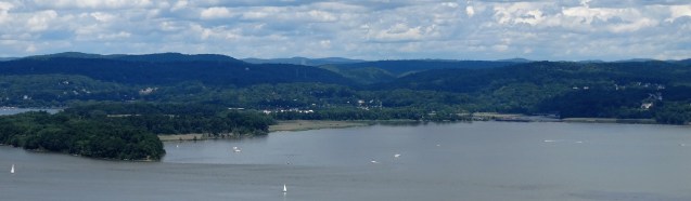 Northeast view with Croton Point Park to the left
