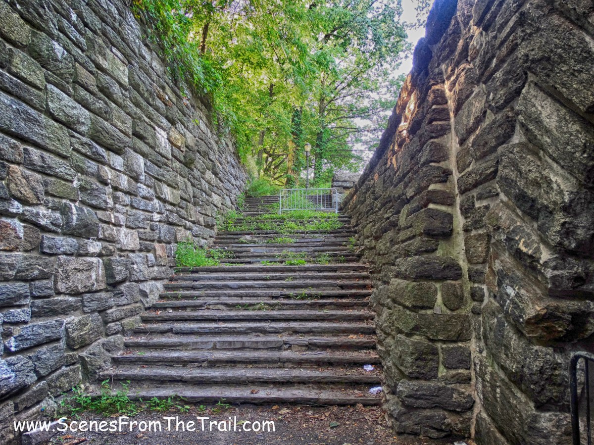 southbound tunnel crossing stairs