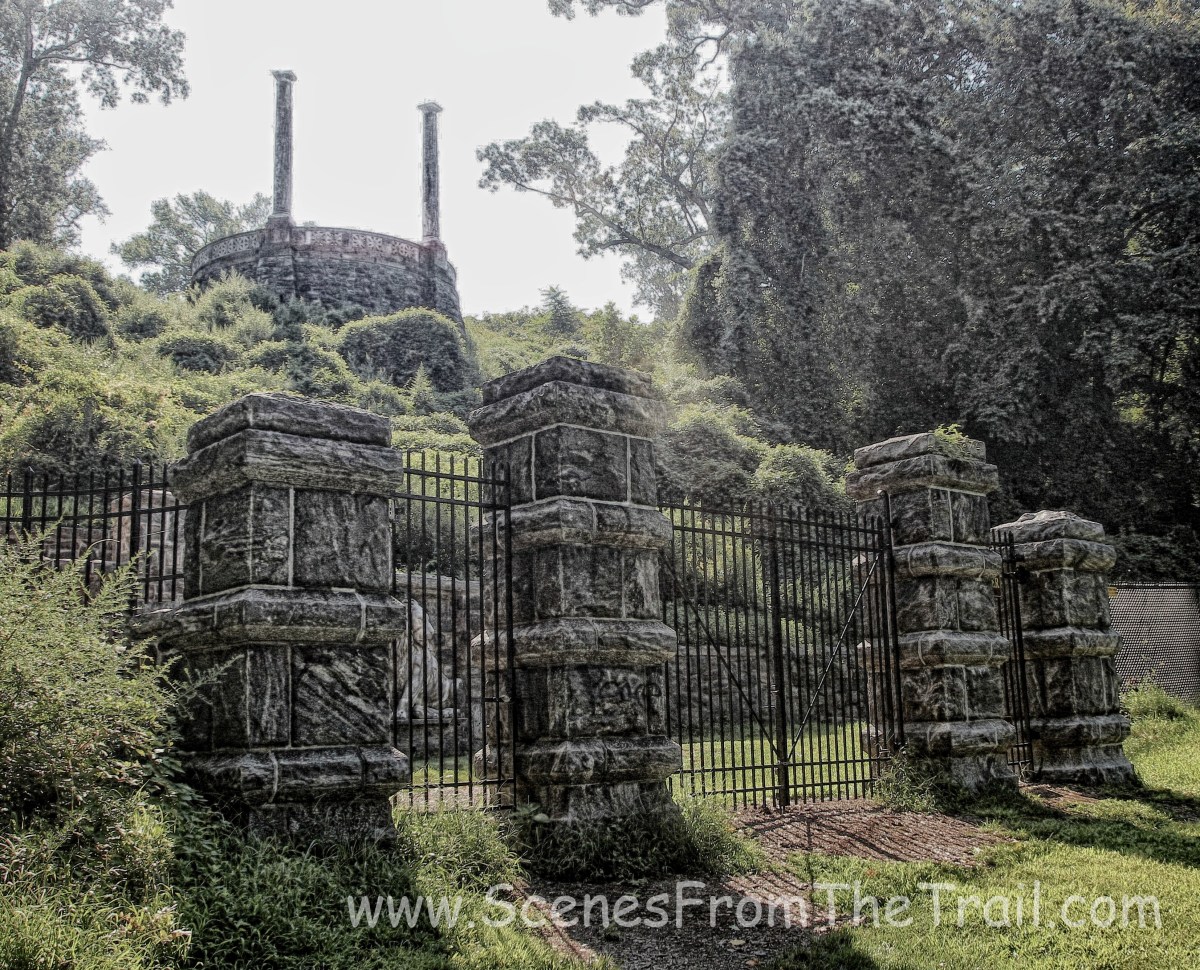 rear gate of Untermyer Park