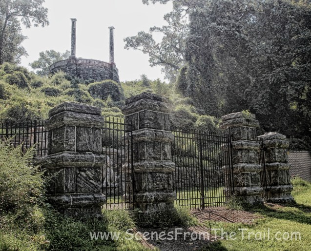 rear gate of Untermyer Park