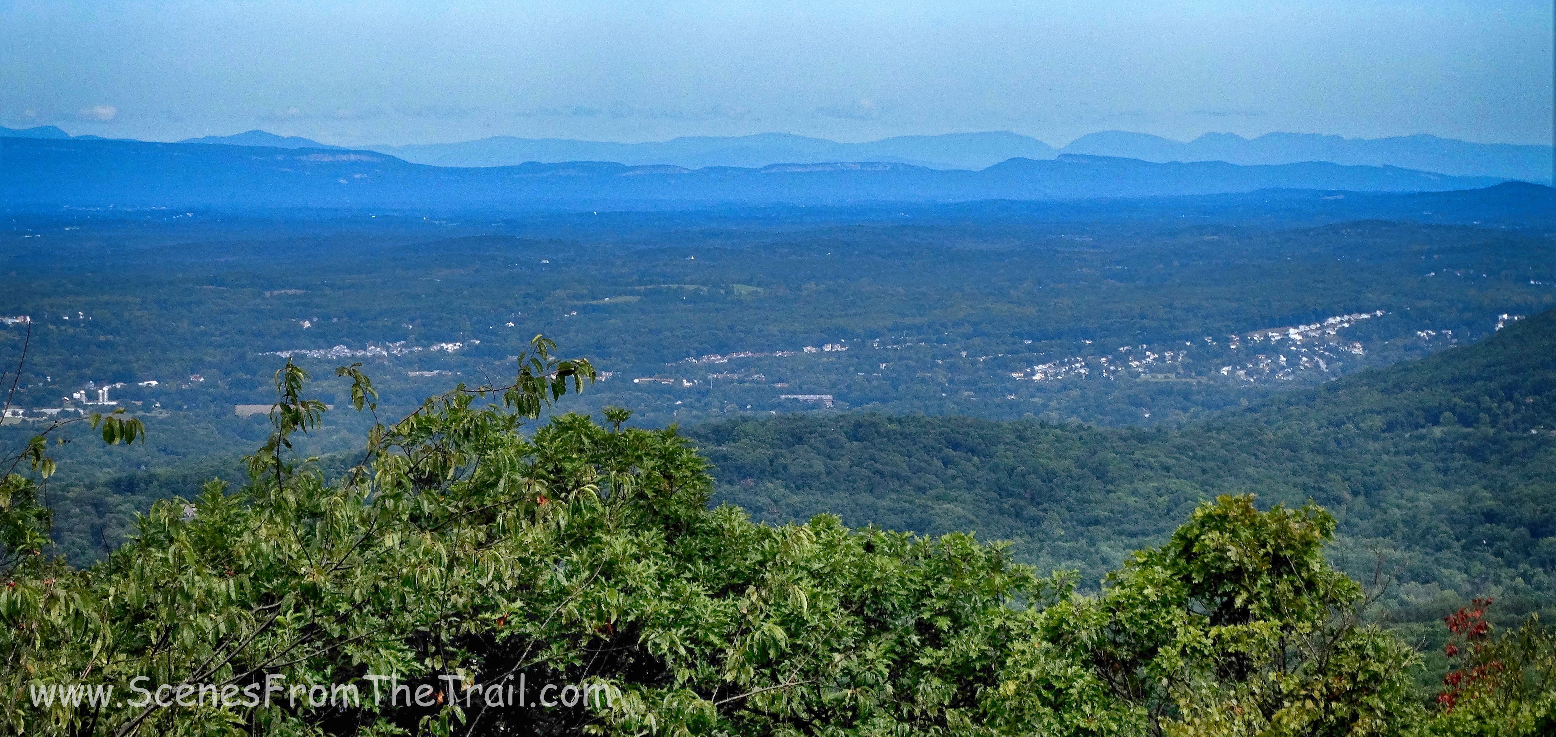 Shawangunks with the Catskills just beyond