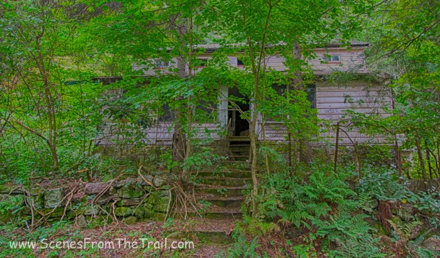 ruined house on Mountain Road