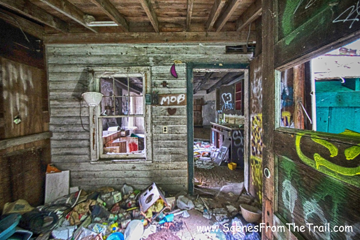 ruined house on Mountain Road