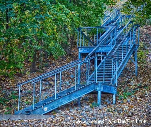 giant metal staircase