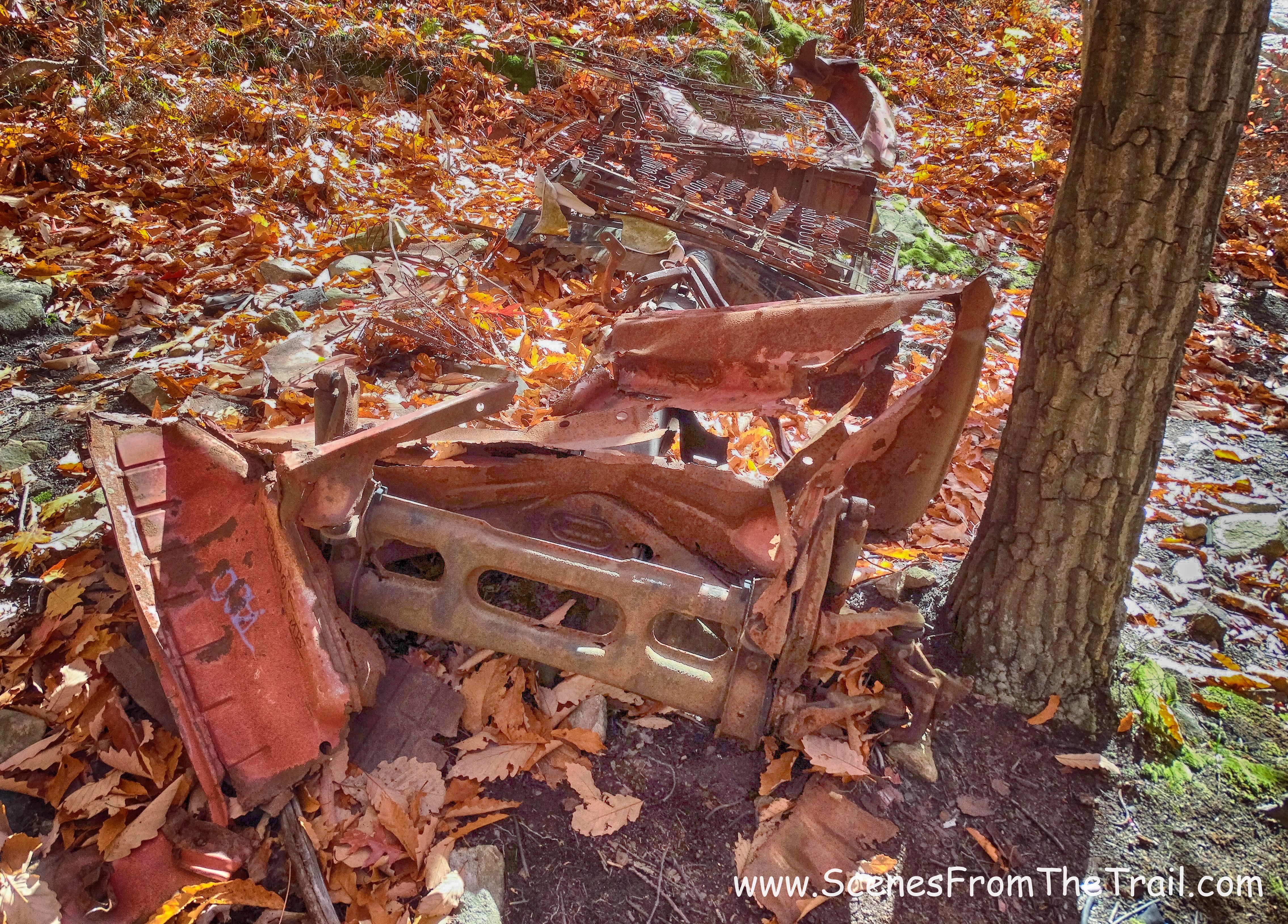 remains of a vehicle