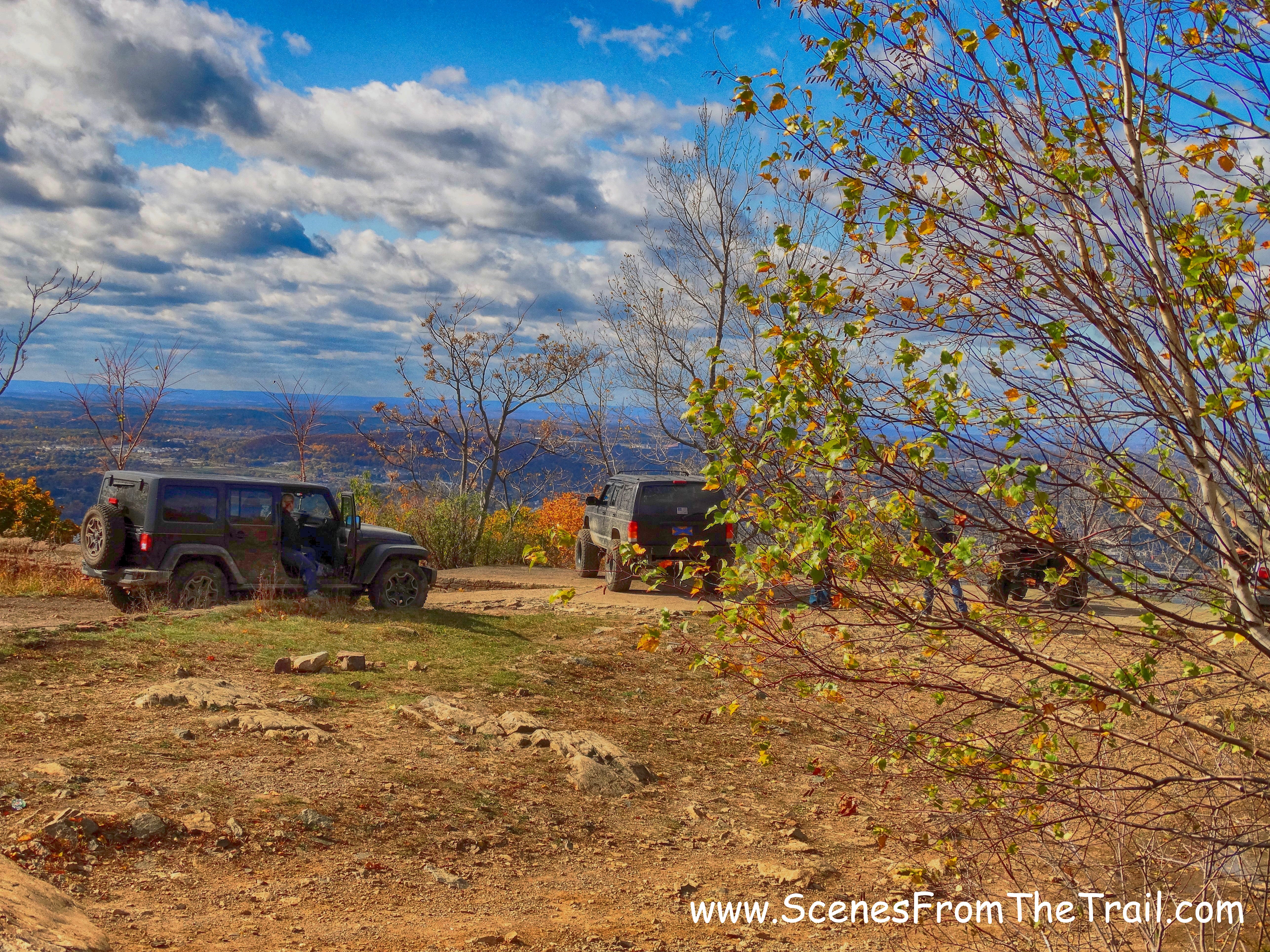 vehicles at the northern summit