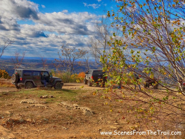 vehicles at the northern summit