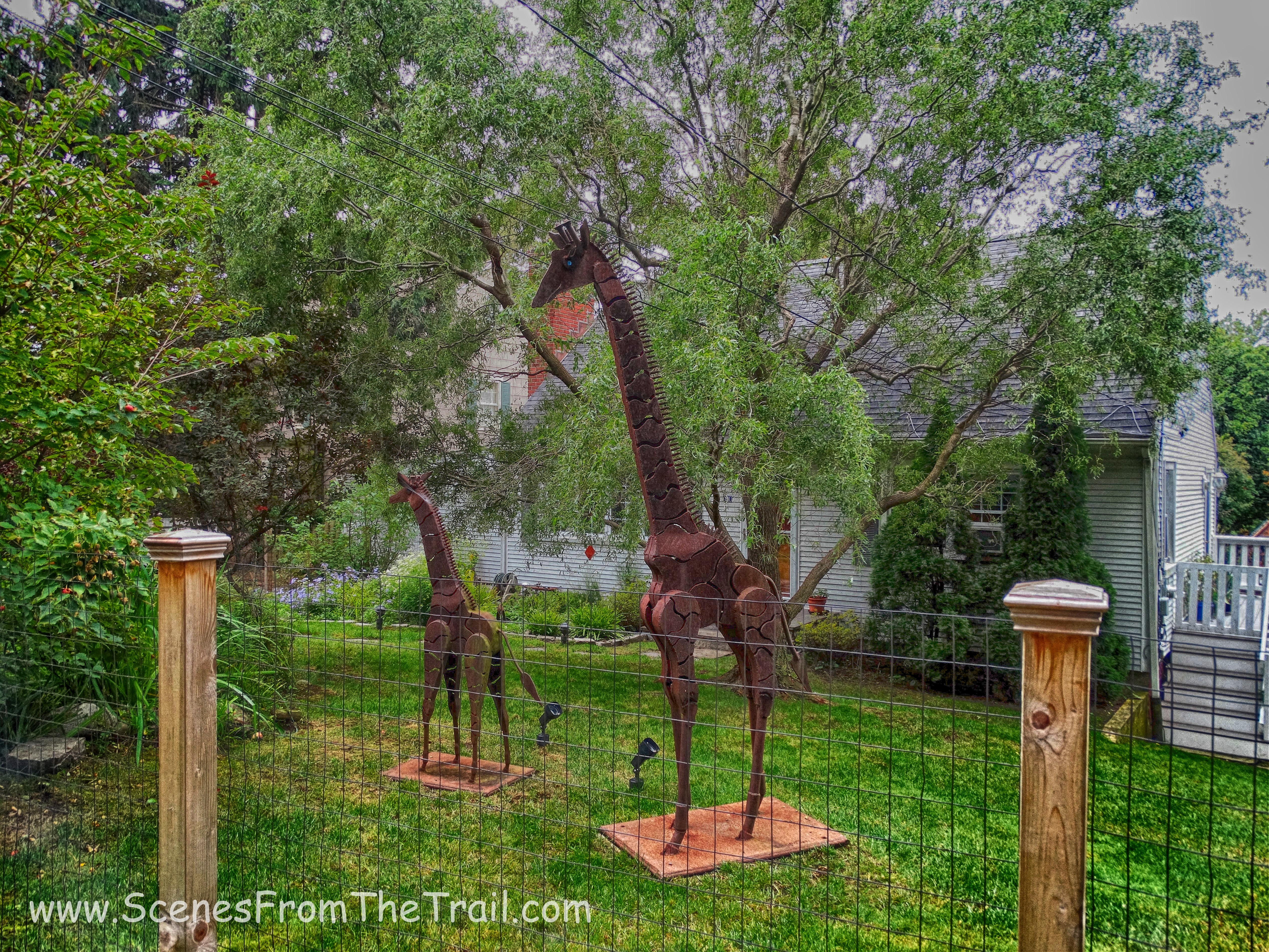 giraffe sculptures