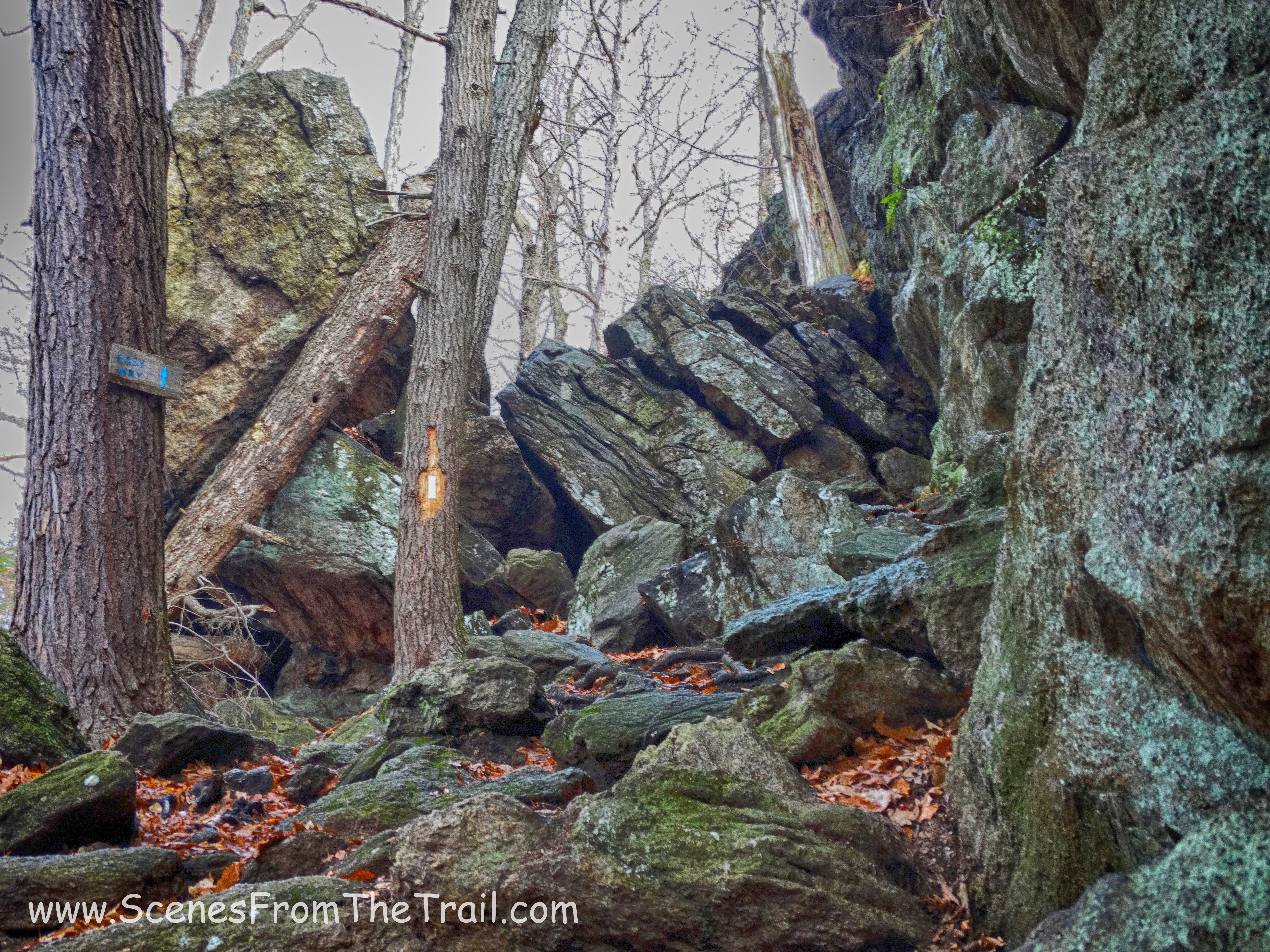 Lemon Squeezer steep rock face