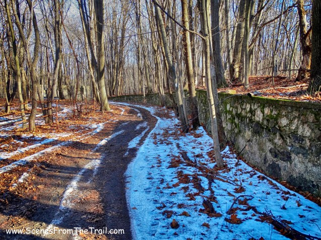 white-blazed estate road