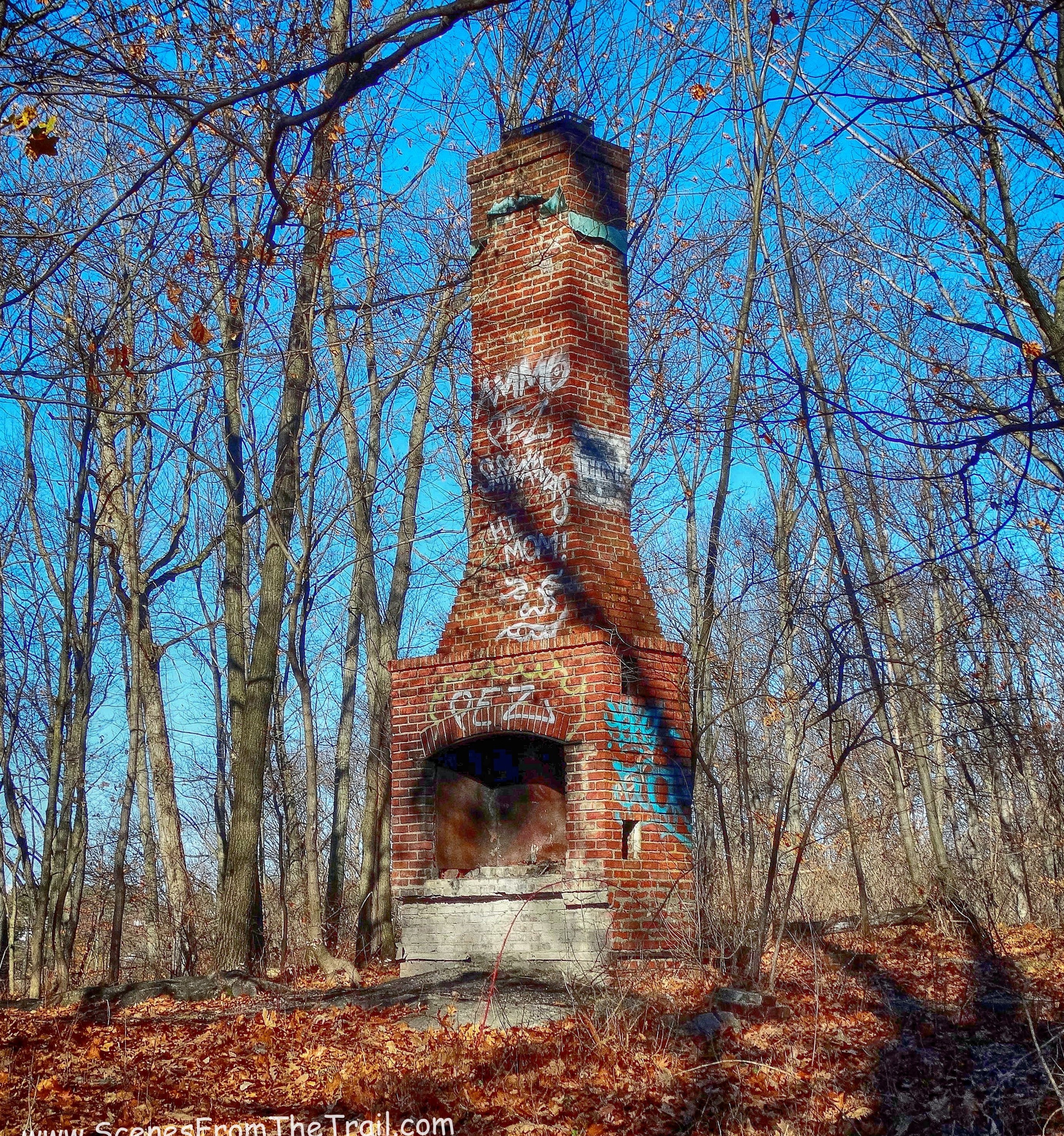 fireplace and chimney