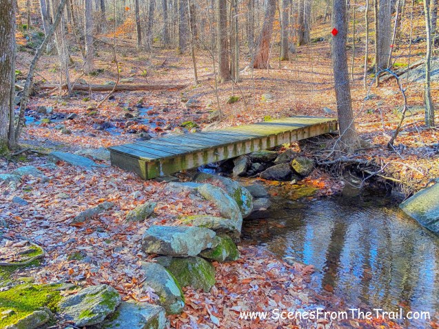 footbridge - red-blazed Waterfall Trail