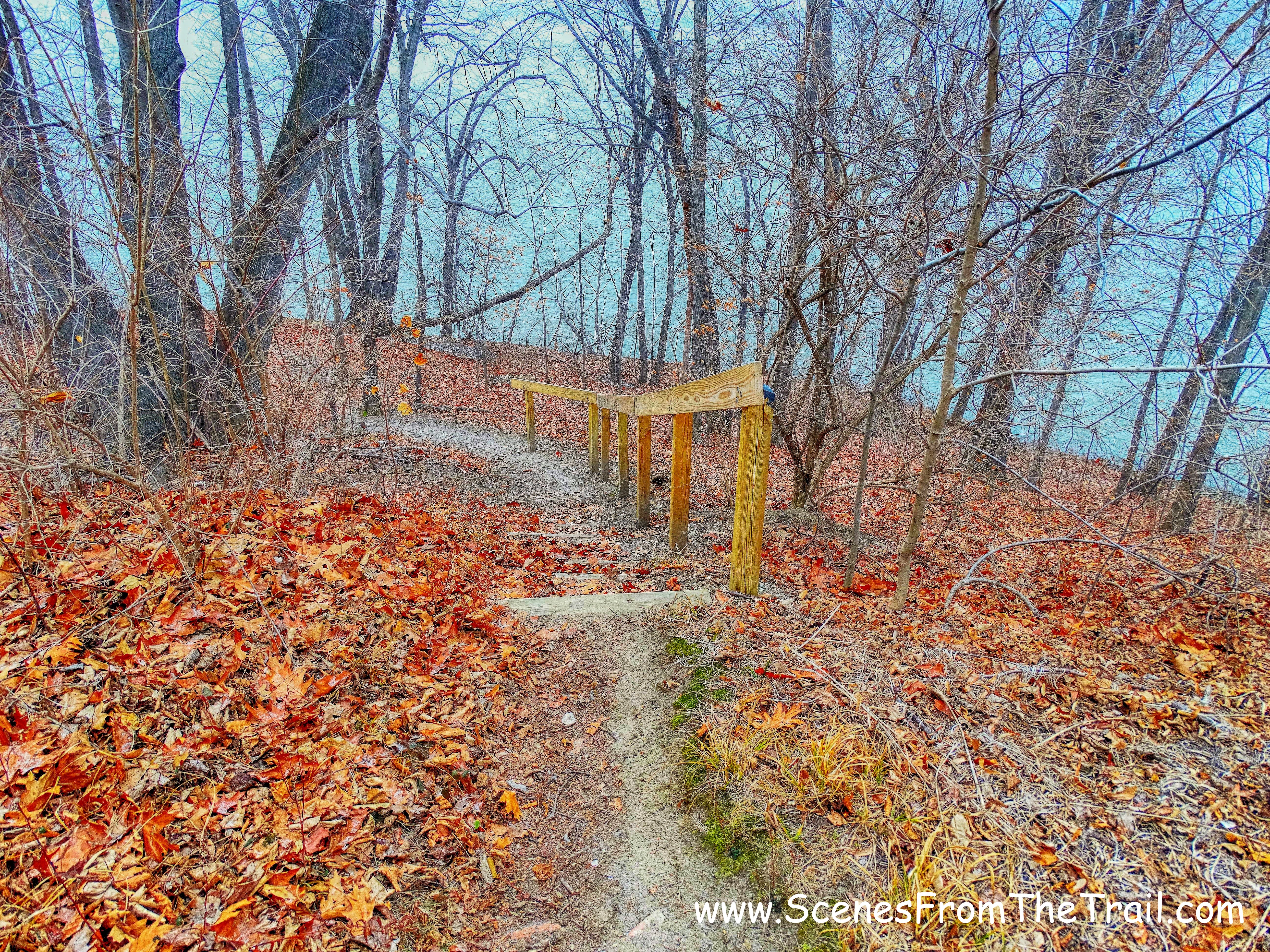 steps to the river