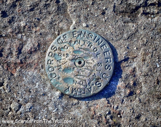 U.S. Army Corps of Engineers Map Control Station disk