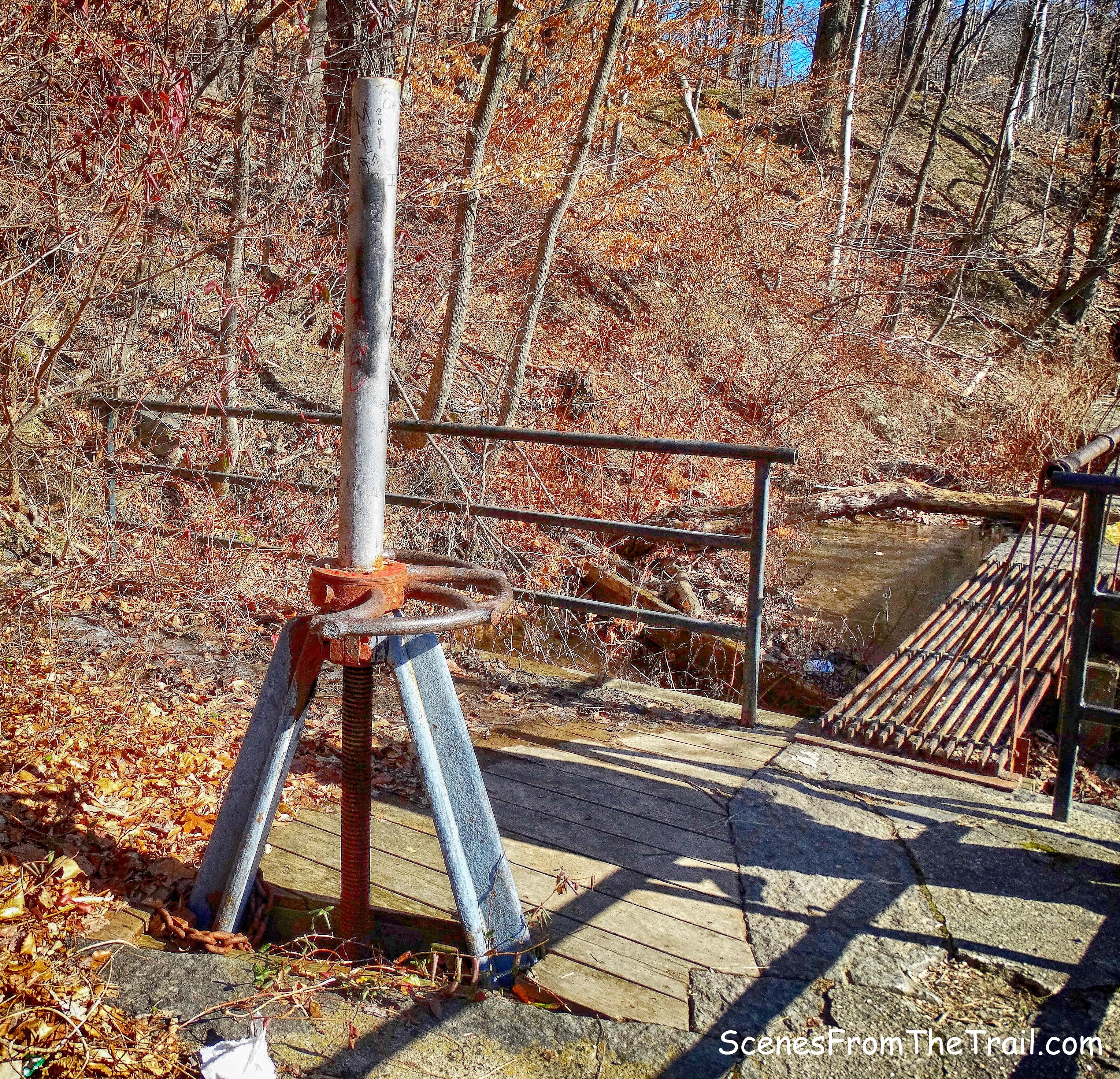 relief valve and iron catwalk