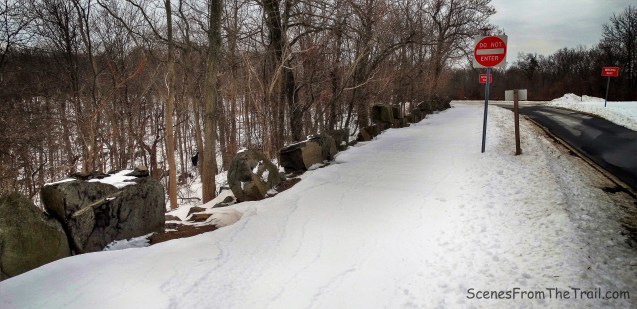 gap in the stone wall