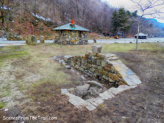 stone water fountain