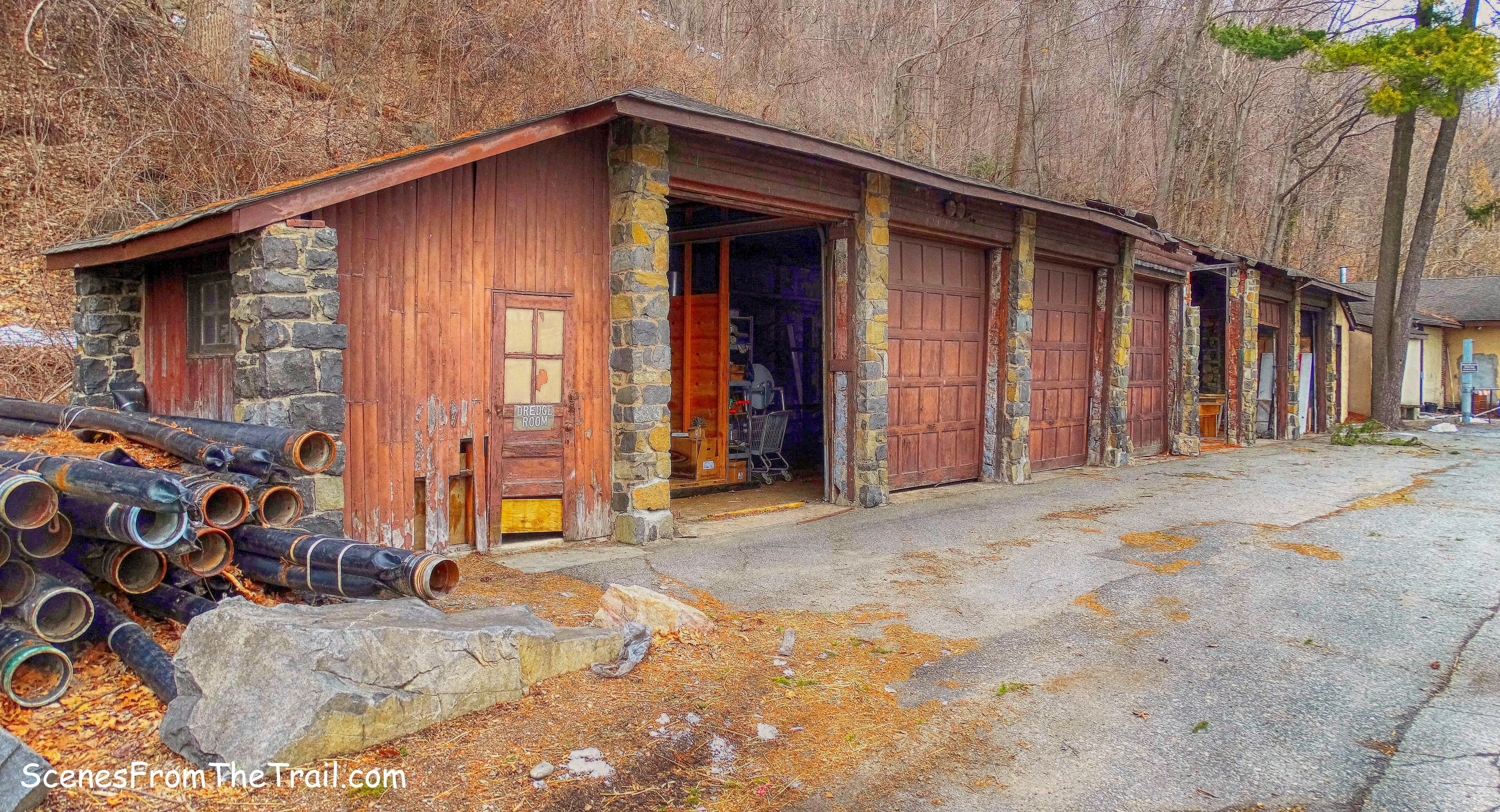 dilapidated garages