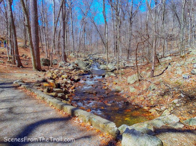 bridge over a stream