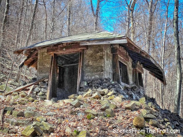 ruins of a small shack