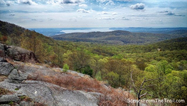 junction of the Ramapo-Dunderberg (R-D) Trail and Suffern-Bear Mountain (S-BM) Trail