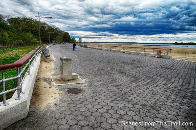 Orchard Beach hexagonal-block promenade
