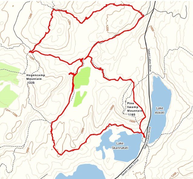 Hike route