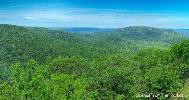 rolling hills of Bear Mountain and Harriman State Parks