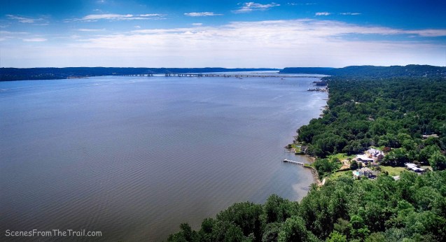 view of the Hudson River from the Long Path