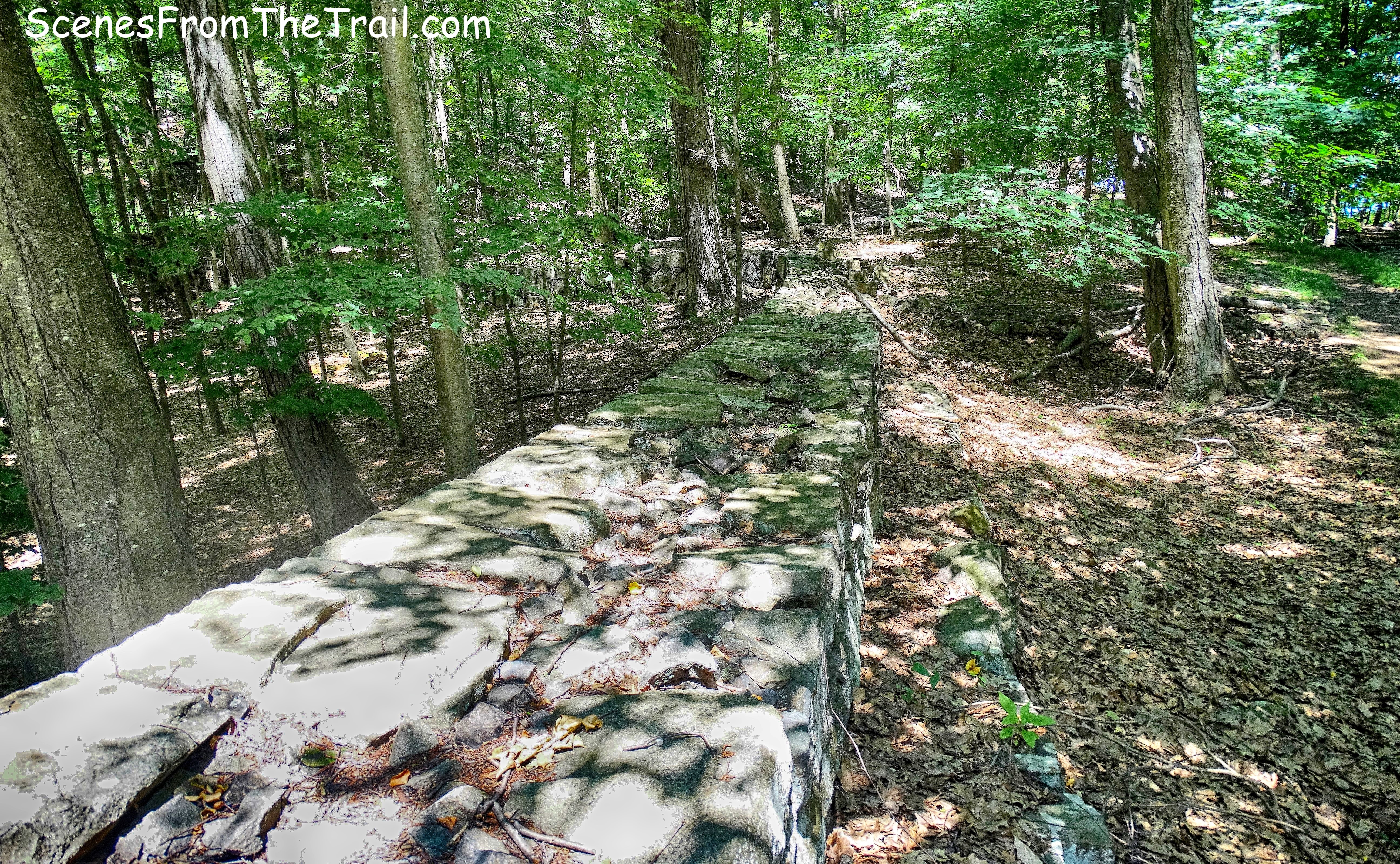 wide stone wall