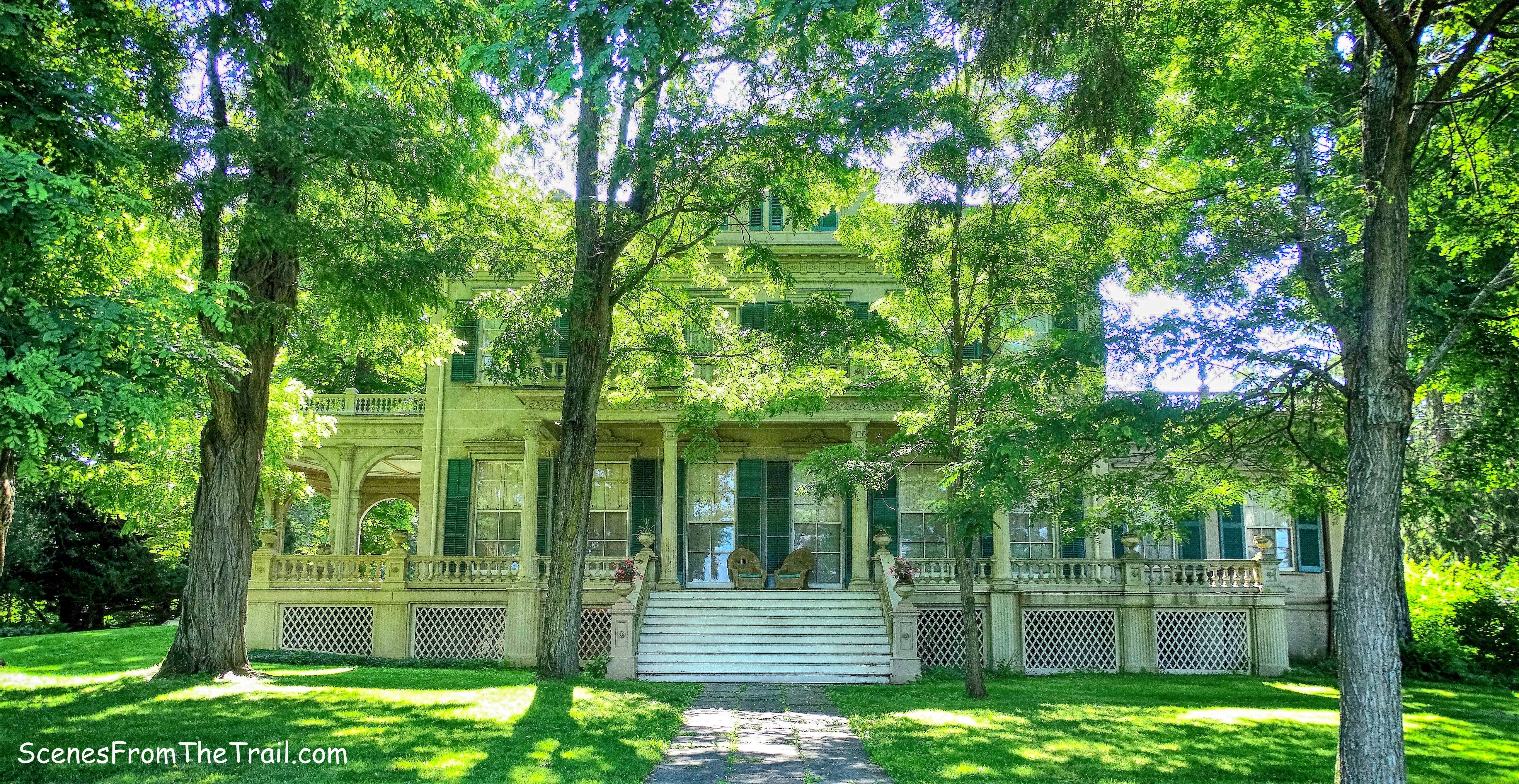rear of the mansion