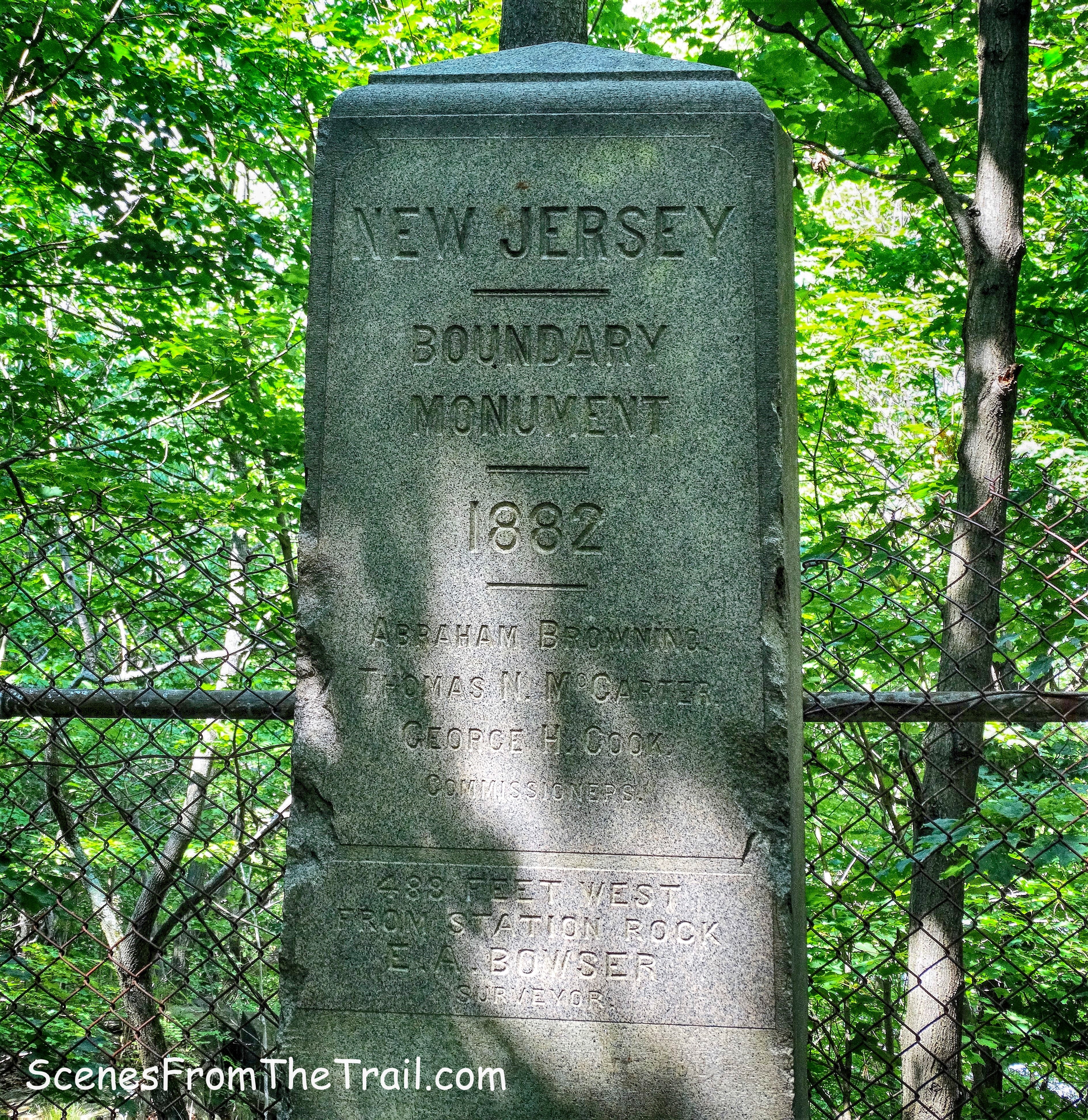 New Jersey Boundary Monument