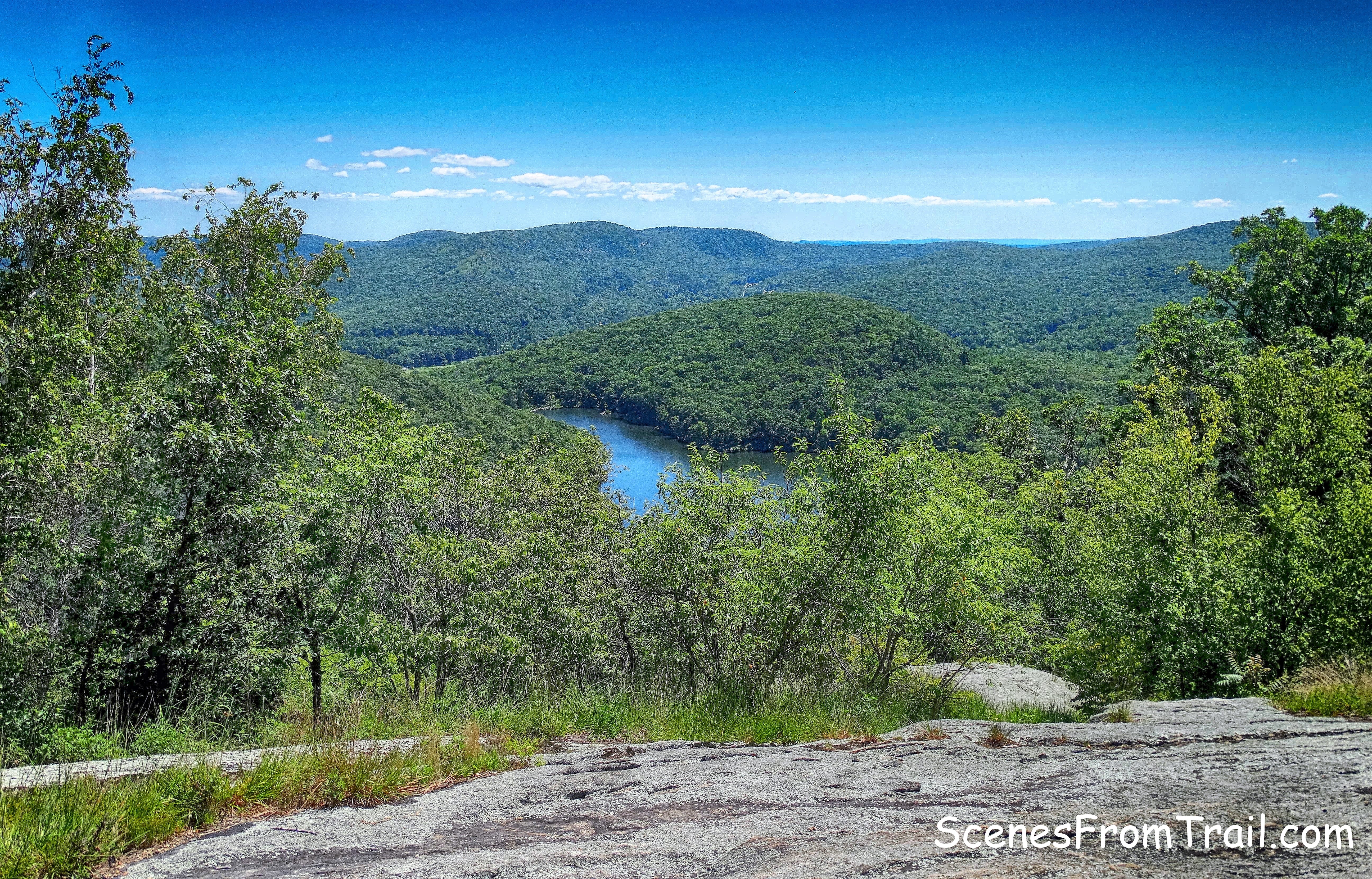 view of Turkey Hill Lake from Long Mountain