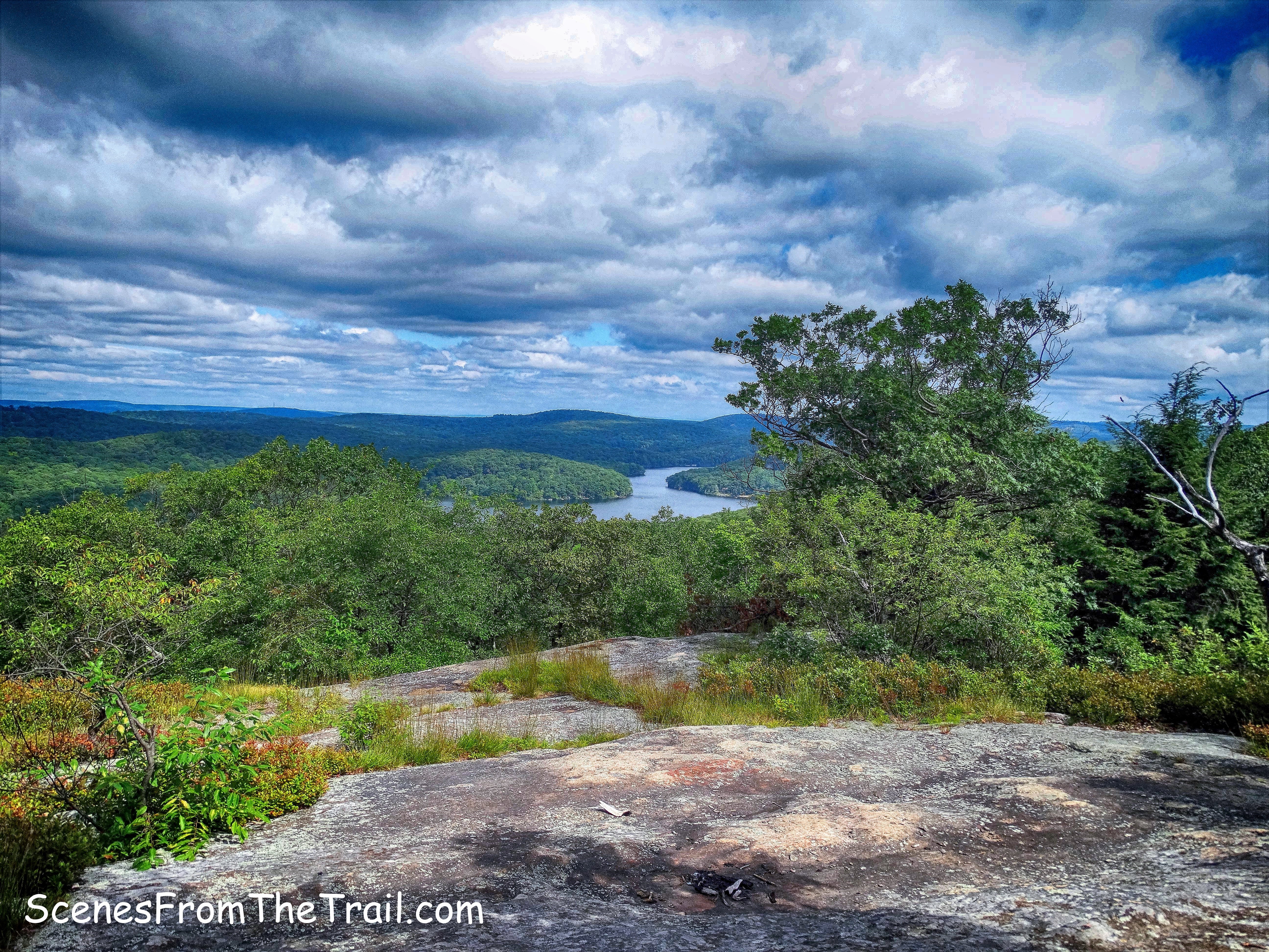 view of Lake Sebago from Seven Hills Trail