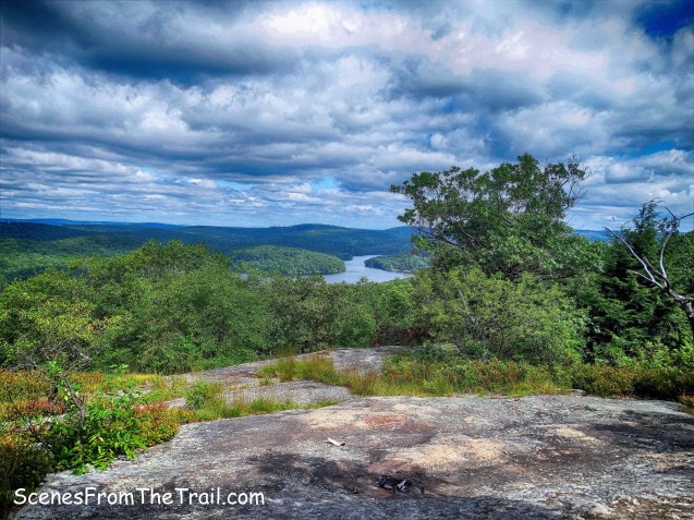 view of Lake Sebago from Seven Hills Trail