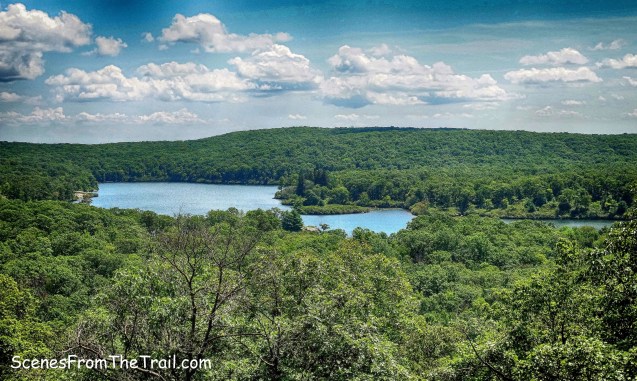 view of Pine Meadow Lake from Diamond Mountain-Tower Trail