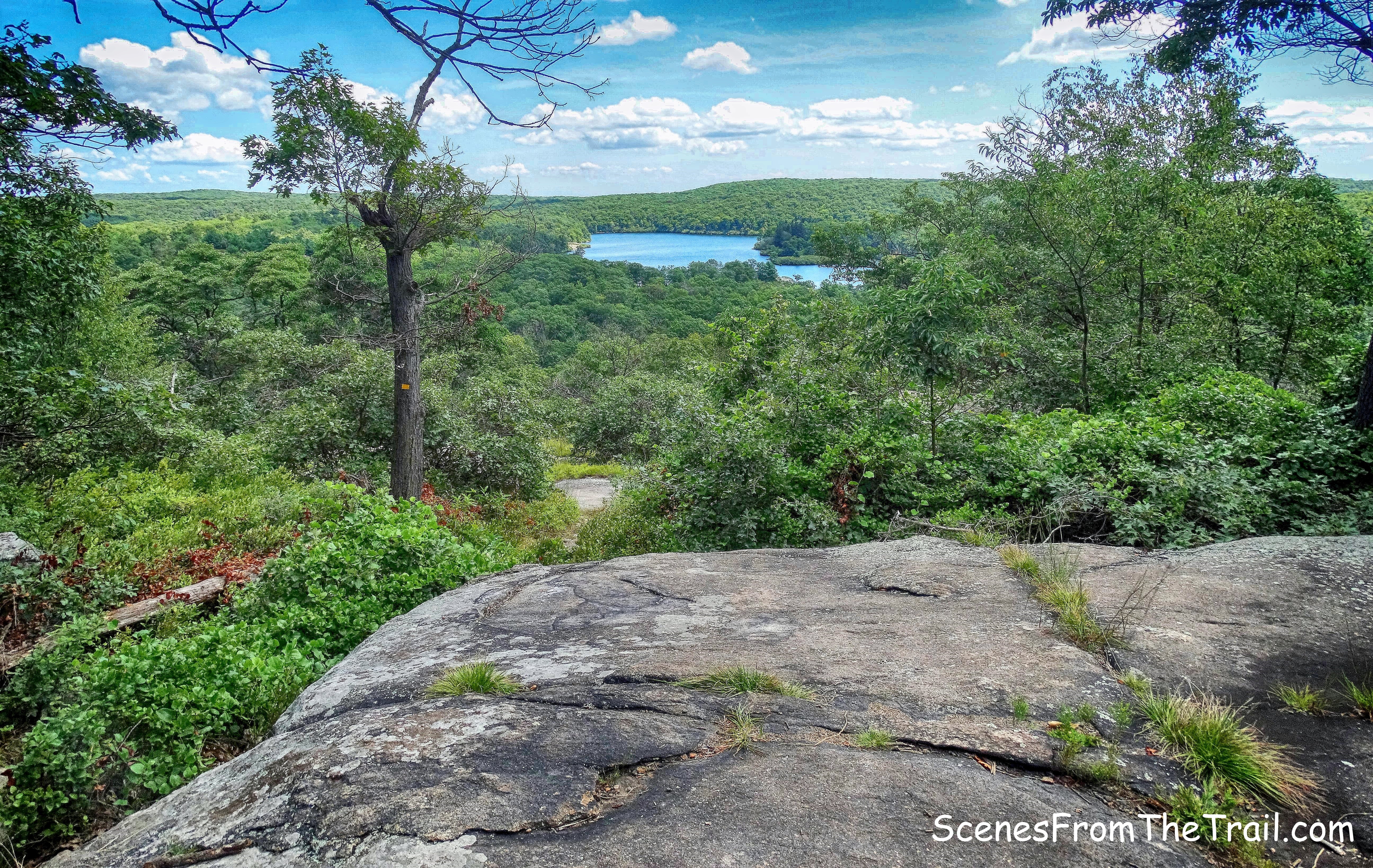 view of Pine Meadow Lake from Diamond Mountain-Tower Trail