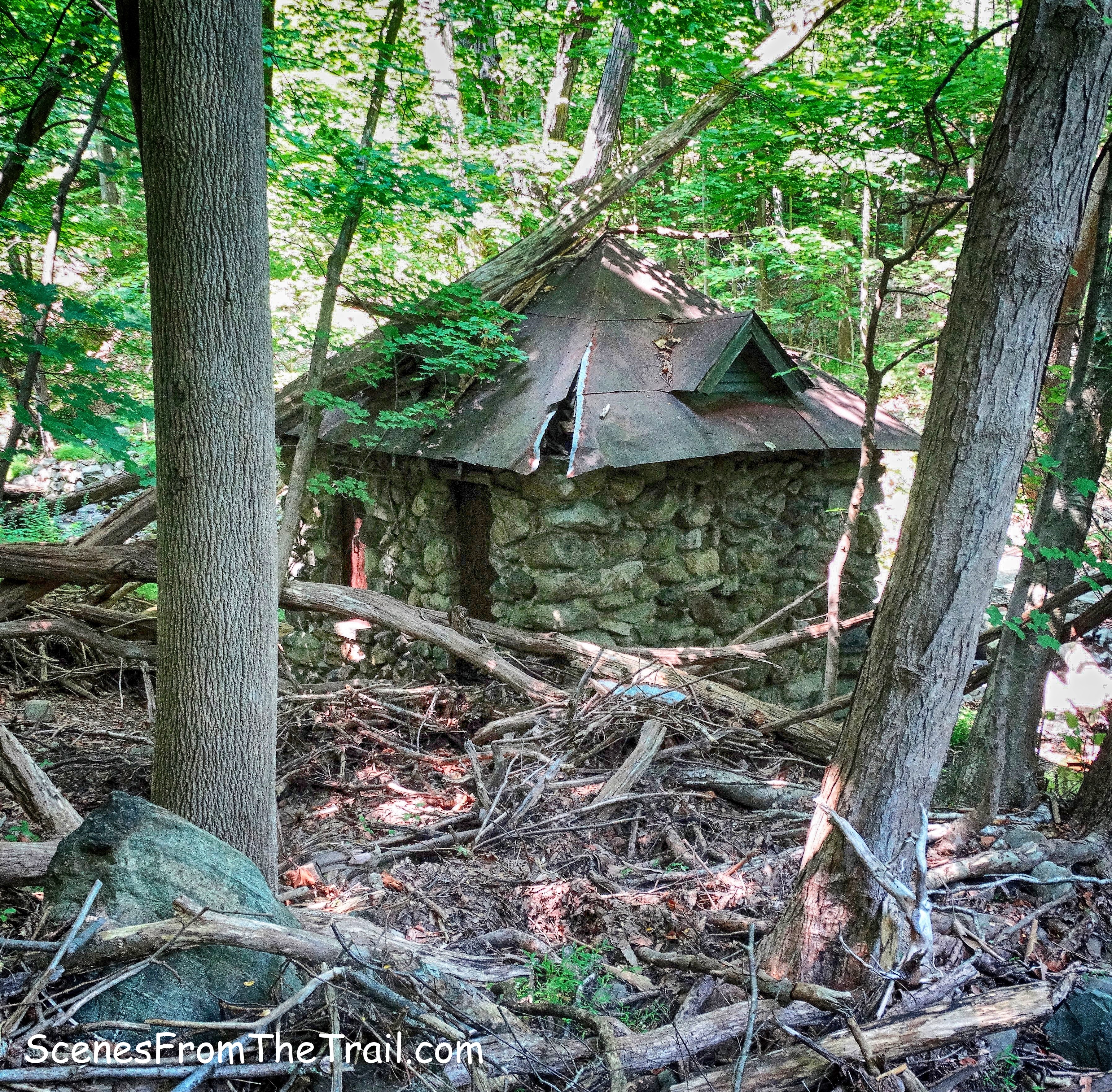 ruined stone building