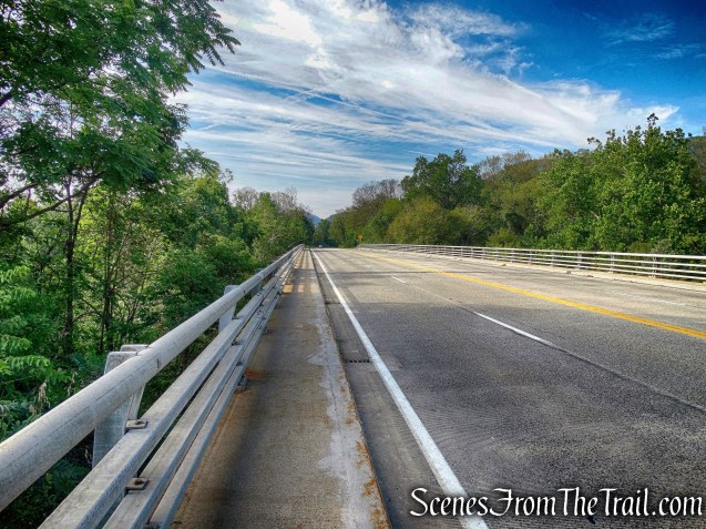 walking south on Route 9W