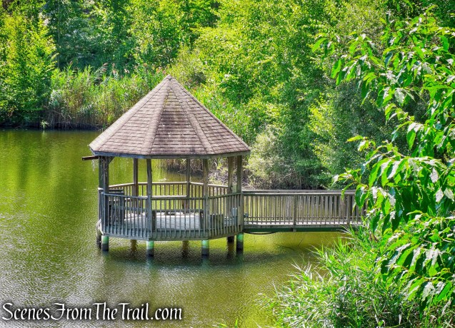 small pond on private property