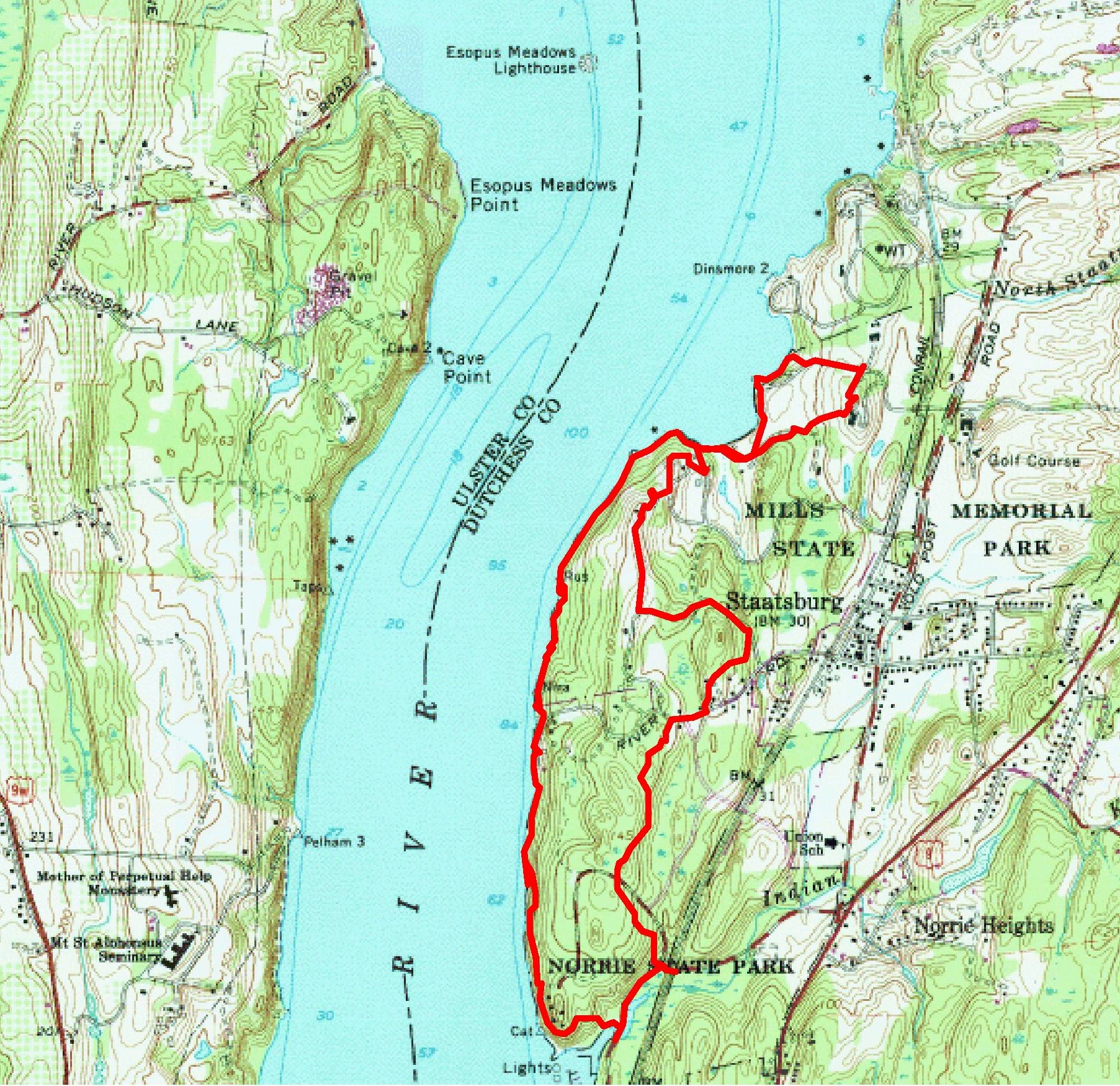 Mills State Park - hike route