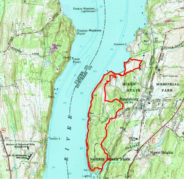 Mills State Park - hike route
