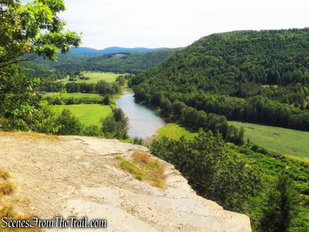 view of the Schoharie Creek and the surrounding valley