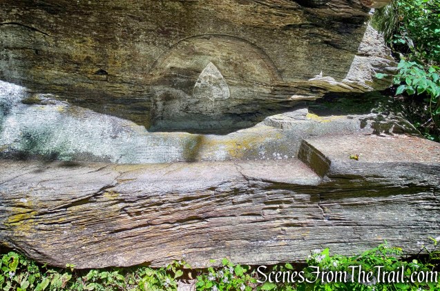 spade carved into the back rest