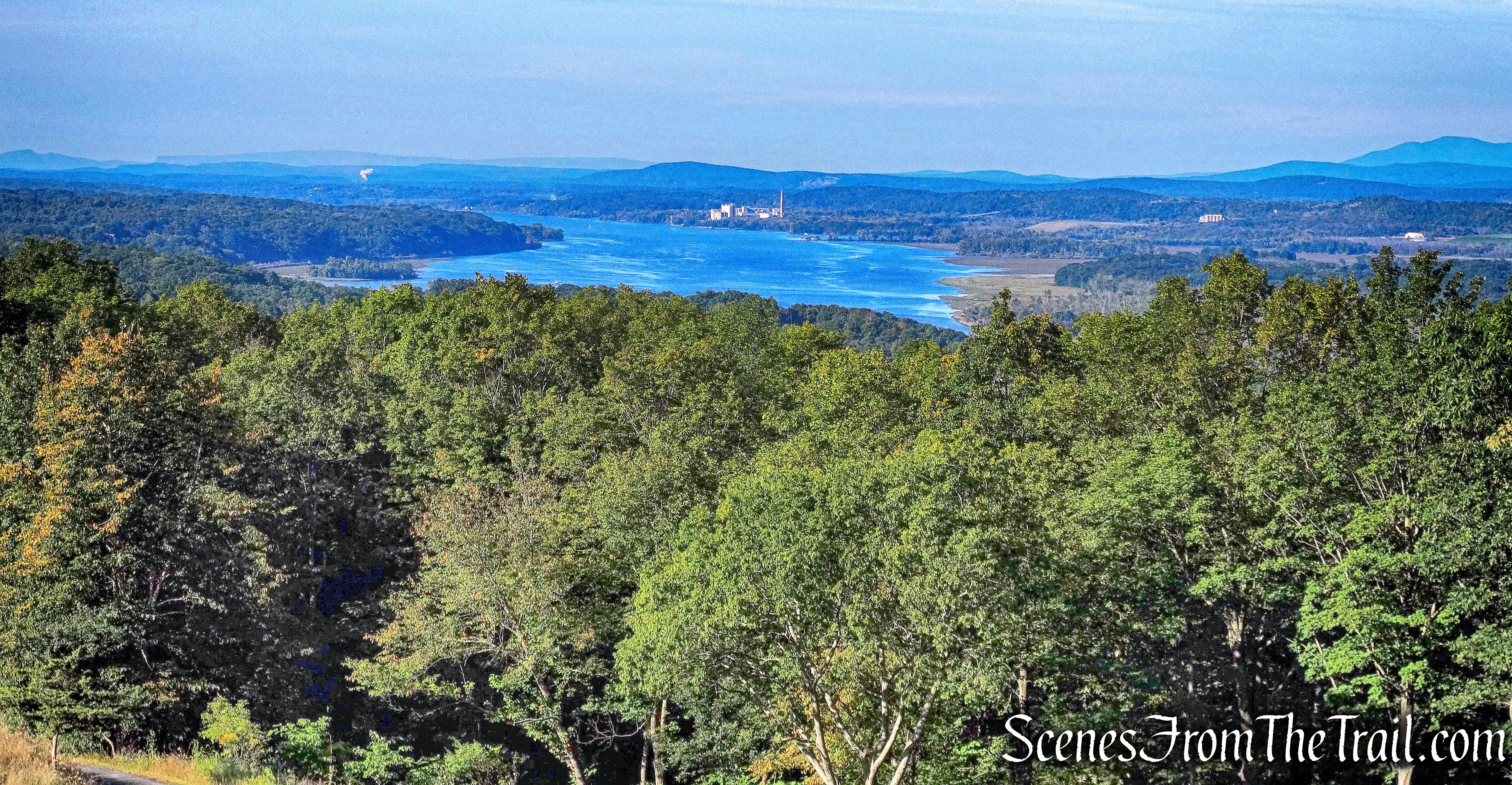 view southwest from Olana