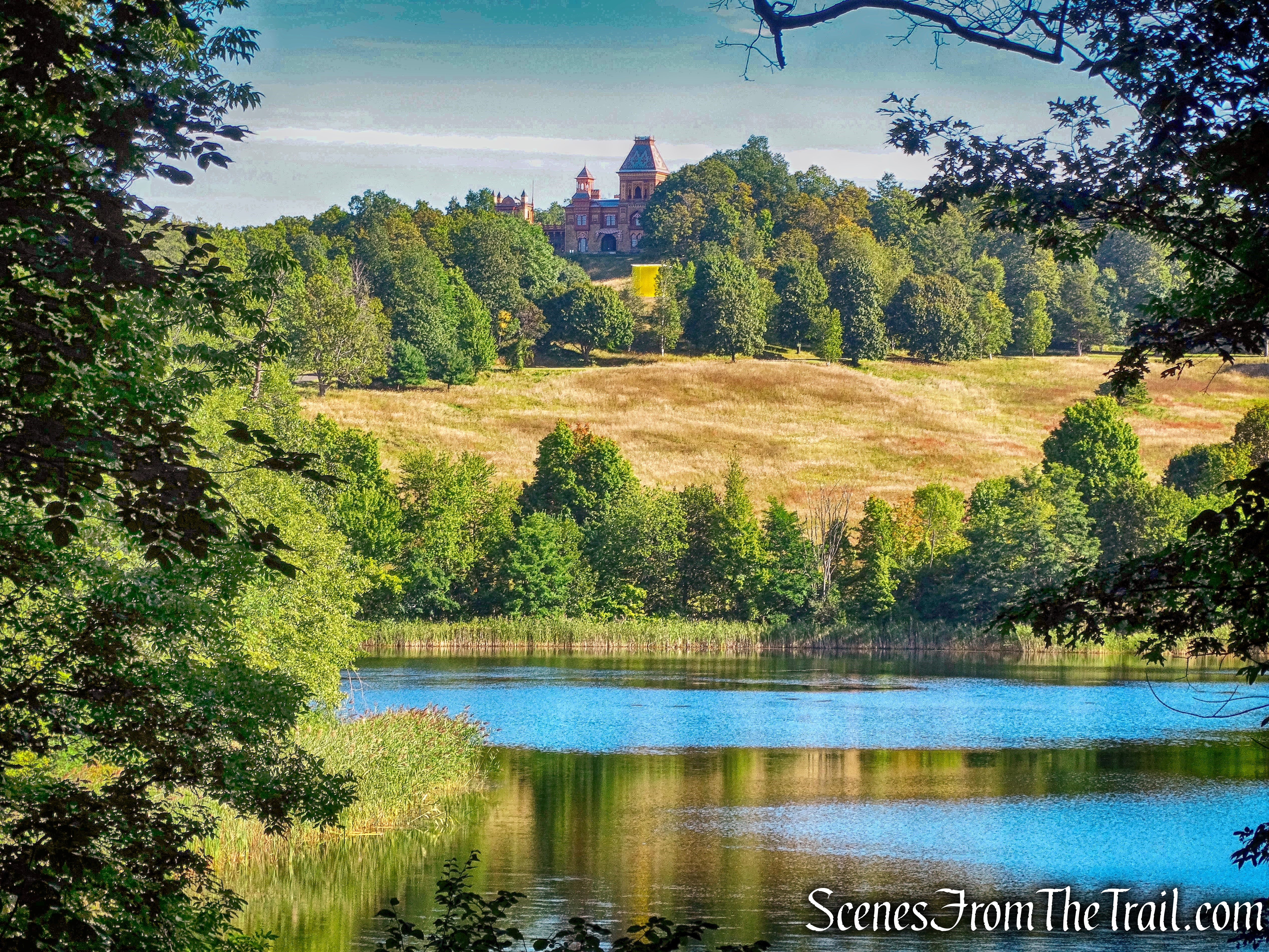 Olana perched high up on the hill