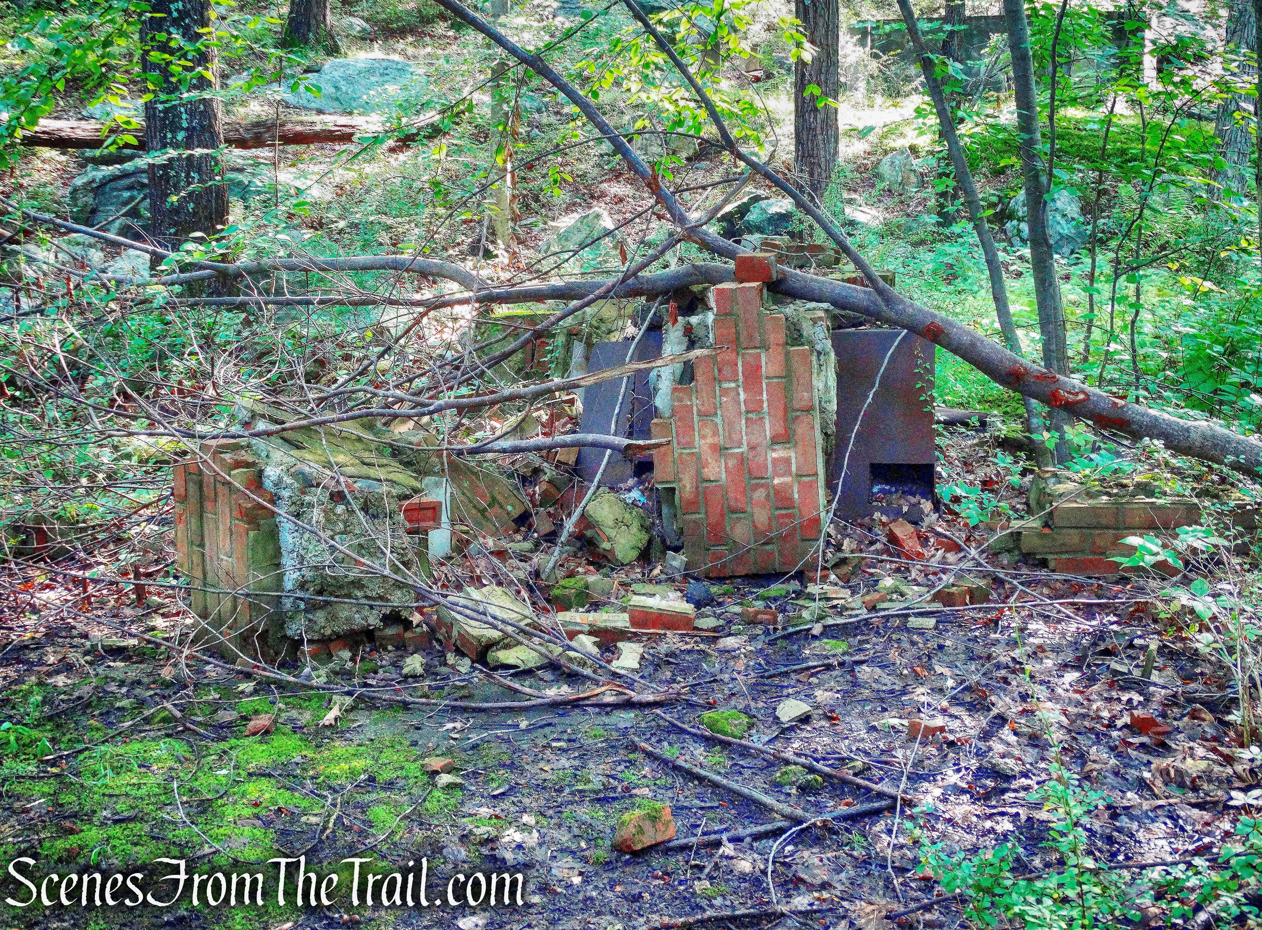 brick fireplace and/or chimney