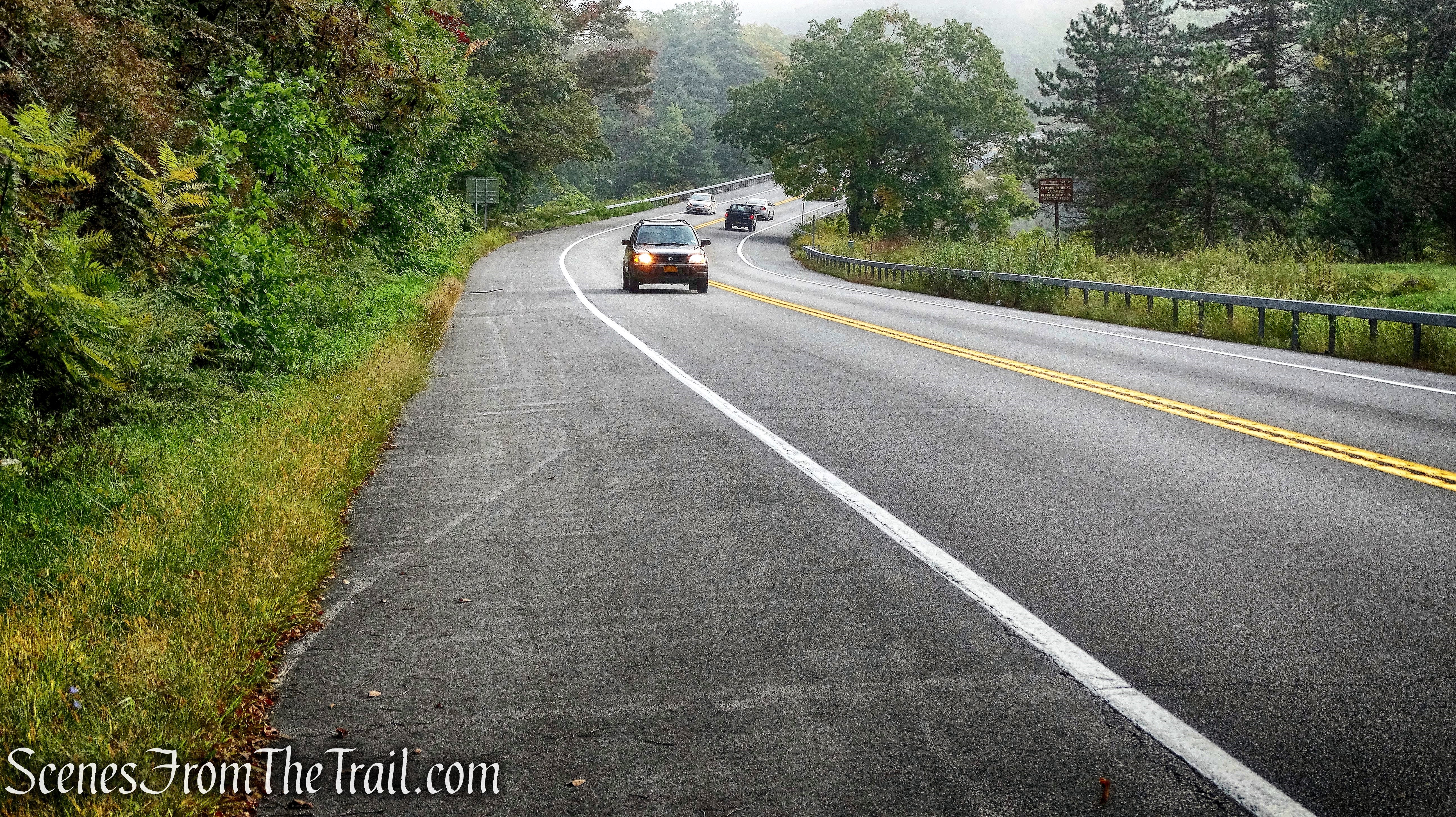 walking east on Long Mountain Parkway