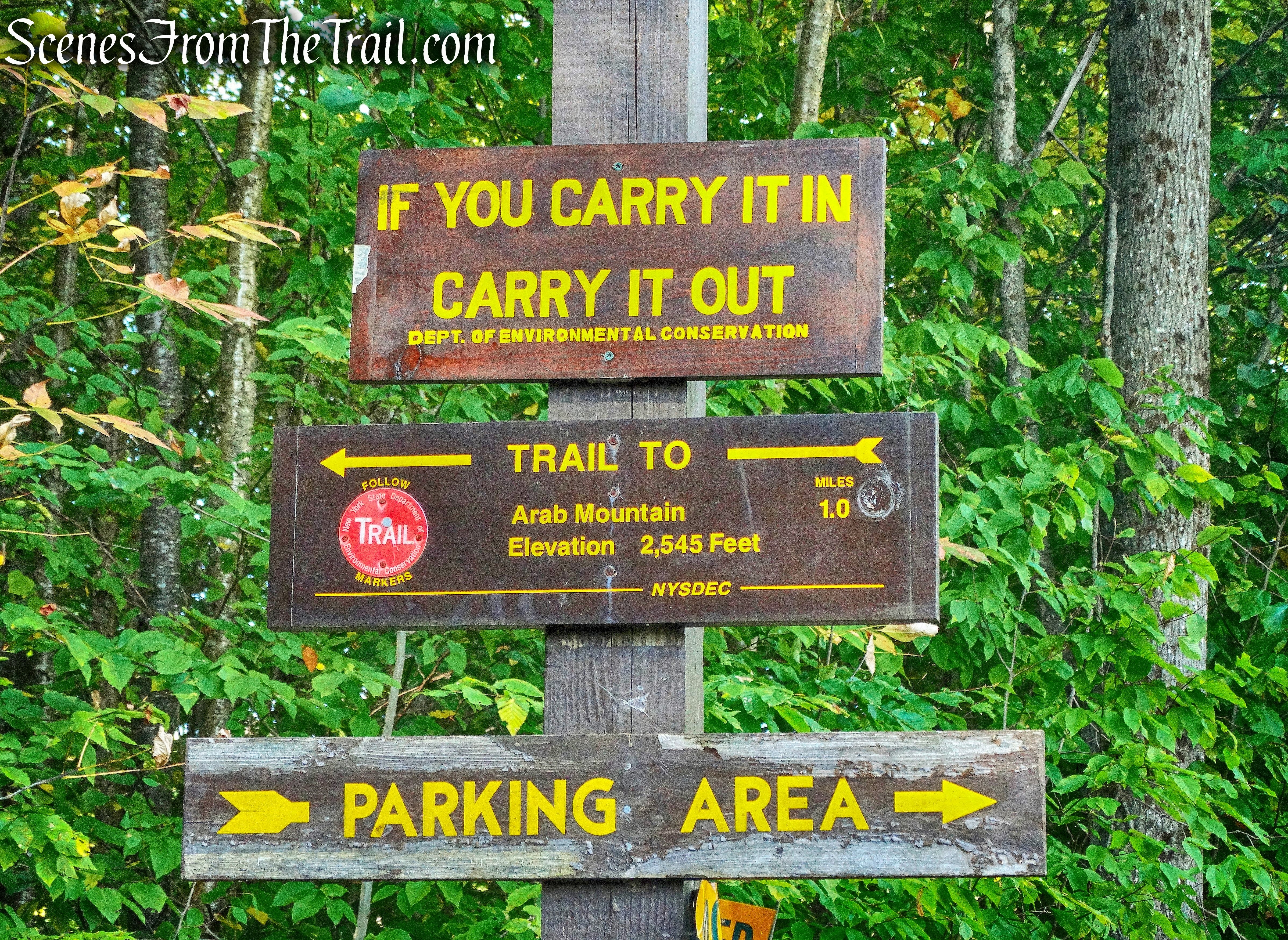 Mount Arab trailhead