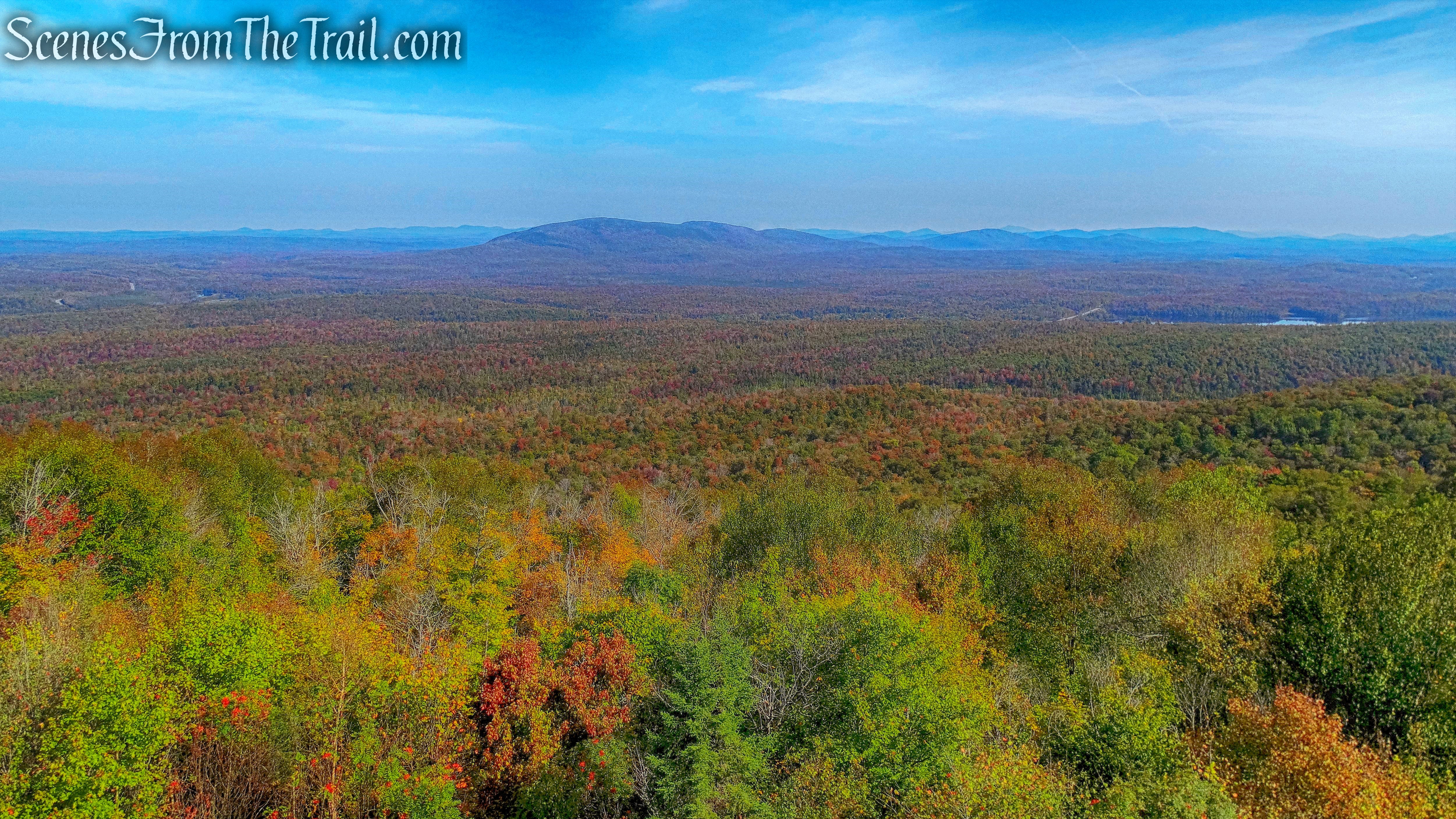 view southeast from Mount Arab fire tower